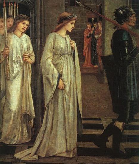 The Princess Sabra Led to the Dragon Painting Date, Sir Edward Burne-Jones